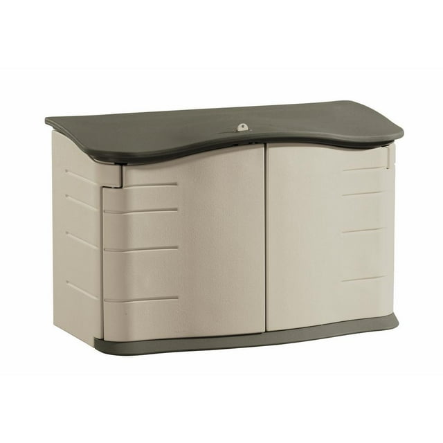 Cobertizo De Almacenamiento Horizontal Rubbermaid Exterior Rubbermaid Roughneck Horizontal
