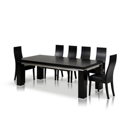 Orren Ellis Clower Black Extendable Dining Table Orren Ellis Clower Black Extendable Dining Table