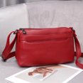 thumbnail image 2 of Real Cow Leather Women's Shoulder Bag, Ladies' Simple Commuting Crossbody Messenger Bag, High-quality Multi Compartment Handbag, 2 of 5