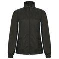 thumbnail image 1 of B&C - Chaqueta cortavientos impermeable modelo ID.601 con capucha para mujer (Negro), 1 of 1