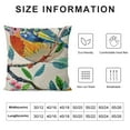 thumbnail image 5 of nygtbtfer   Linen Throw Pillow Covers  Home Decorative Cushion Colorful Spring Animal Retro Flying Red Bird with Flowers Pillow Cases Square Pillocases for Outdoor Bed Sofa, 5 of 5