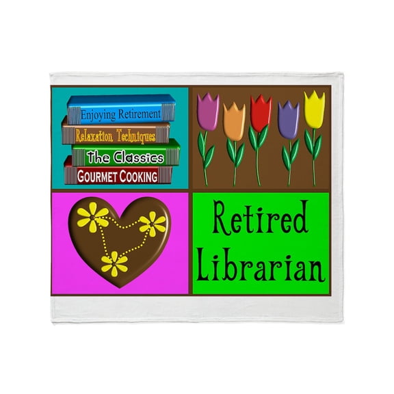 CafePress - Retired Librarian Throw Blanket - Soft Fleece Throw Blanket, 50"x60" for All Ages