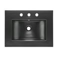 thumbnail image 6 of 24" Ceramic Vanity Top with 8" Widespread Faucet Holes in Matte Black, 6 of 7