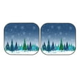 thumbnail image 5 of Lsque Christmas Trees 2 PCS Windshield Sun Shade | CarFoldable Window Covers | Car Accessories Reflect UV for Universal Cars SUV Truck | Large, 5 of 7