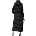 thumbnail image 7 of Qetyuw Womens Down Coat Hooded Vest Winter Warm Sleeveless Coats Full Zip Up Chunky Casual Jacket Outwear, 7 of 7