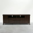 thumbnail image 4 of Simpli Home Warm Shaker 72 inch Wide Solid Wood TV Stand, Mocha Brown, 4 of 8