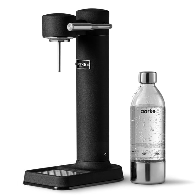 aarke - Carbonator III Premium Carbonator-Sparkling & Seltzer Máquina de agua para refrescos con botella PET (negro mate)