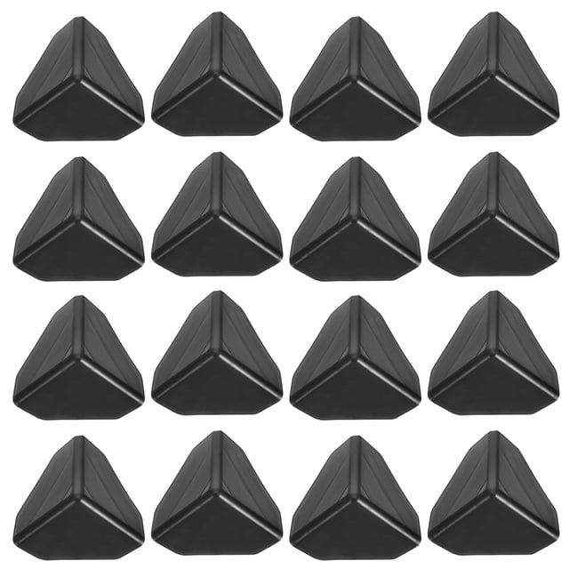 BRIGHTFUFU Protectores de caja de esquina creativa de 100 piezas Protectores de esquinas para muebles (negro)