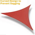 thumbnail image 6 of LOVE STORY Sun Shade Sail 12' x 12' x 12' Terra Red Triangle Canopy UV Block Awning for Outdoor Patio Backyard Garden (We Make Custom Size), 6 of 8