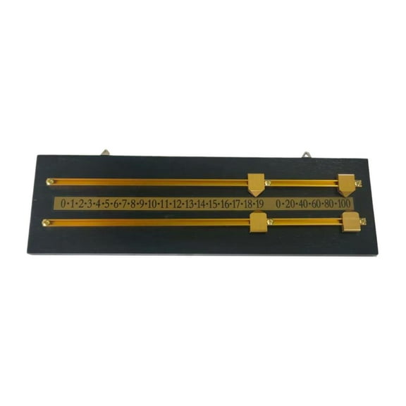 Billiards Scoreboard Shuffleboard Mounted Score Keeper Snooker Game Counter Durable Wood Metal for Home Game Room