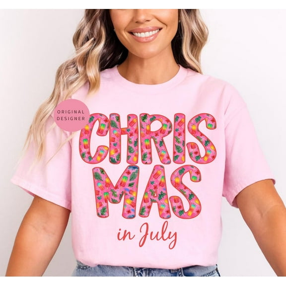 Christmas in July Shirt, Tropical Holiday Tee, Funny Beach Santa Shirt, July Xmas Popsicle Shirt, Summer Christmas Shirt, Cute Holiday Outfit
