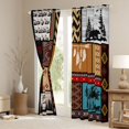 thumbnail image 3 of Castle Fairy Safari Deer Bear Black Out Curtains for Teens Adults,Bohemian Tribal Aztec Curtains Pack of 2 (42x63 Each),Exotic Style Bedroom Curtains,Lightweight Room Decor, 3 of 6