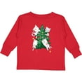 thumbnail image 3 of Inktastic Kawaii Cats Christmas Tree Boys or Girls Long Sleeve Toddler T-Shirt, 3 of 5