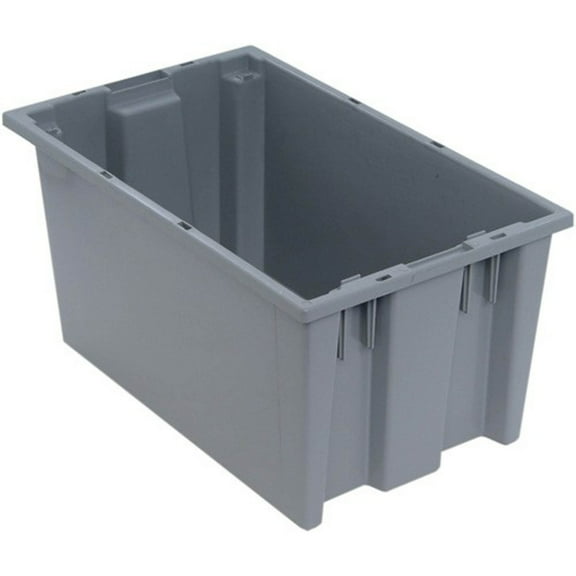 Quantum Storage Systems Stack and Nest Tote Heavy Duty Polypropylene Container, 18"W x 11"D x 9"H, 0.76 Cap (cu ft.) -
