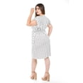 thumbnail image 3 of Vestido de rayas Roman Fashion Tallas Extras 8867X-STRP Blanco rayas 42, 3 of 5