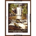 thumbnail image 5 of Art.com Pisgah National Forest - North Carolina Art Print by Lantern Press, Brown Frame Wall Art, 21" x 29", 5 of 5