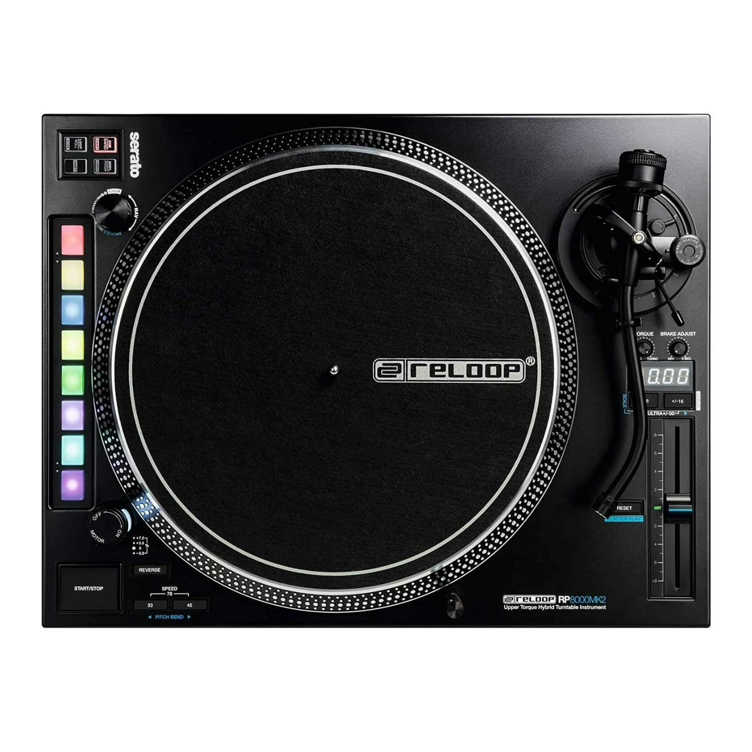 Reloop RP-8000 MK2 Advanced Hybrid Torque Turntable w/ MIDI
