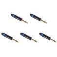 thumbnail image 1 of Adaptador Enchufe para Soldar DIY Conector Audio Mono 6 35mm () Azul, 1 of 9