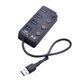 thumbnail image 2 of USB 3.0 Hub Splitter 4 puertos Interruptor de encendido / apagado individual de alta velocidad Adaptador de corriente alterna para PC portátil Speravity DZ6834-01, 2 of 2