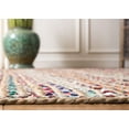thumbnail image 4 of SAFAVIEH Cape Cod Jaylen Geometric Area Rug, Natural/Multi, 5' x 5' Round, 4 of 10