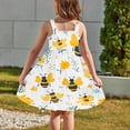 thumbnail image 3 of FAHXNVB Cami Midi Dresses for Girls Casual Crewneck Spaghetti Straps A Line Tiered Flowy Sundress Summer Fashion Cozy Graphic Print Beach Vacation Dresses 2-12 Years, 3 of 7