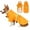 Orange, variant on Dog Raincoat with Hood Pocket Reflective Adjustable Waterproof Slicker Rain Jacket for Small Medium Large Dog
