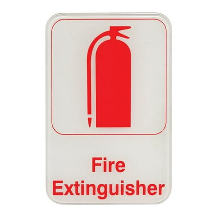 Update International Self Adhesive Fire Extinguisher Sign