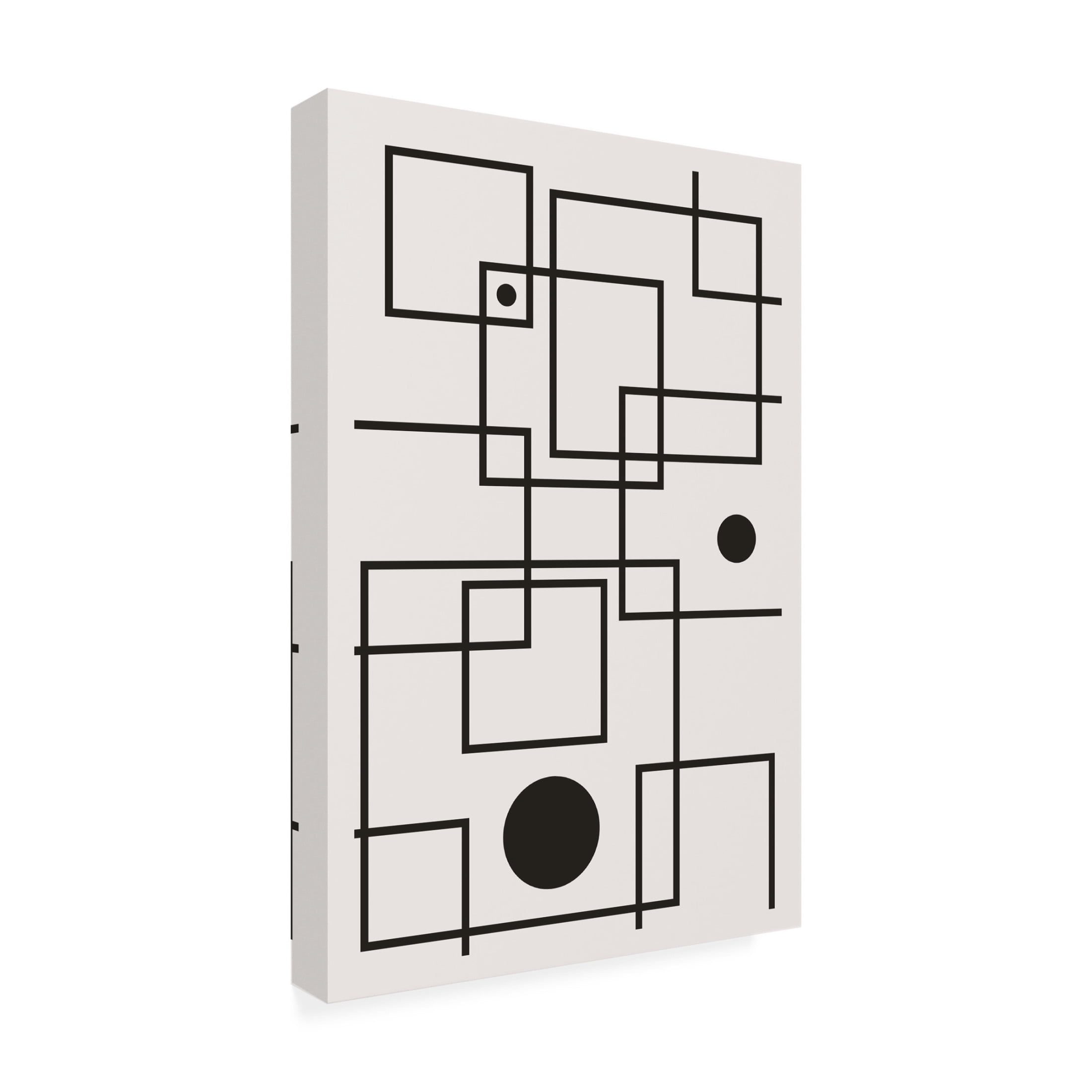 Trademark Fine Art jay stanley Minimal Shapes 4 Canvas Wall Art