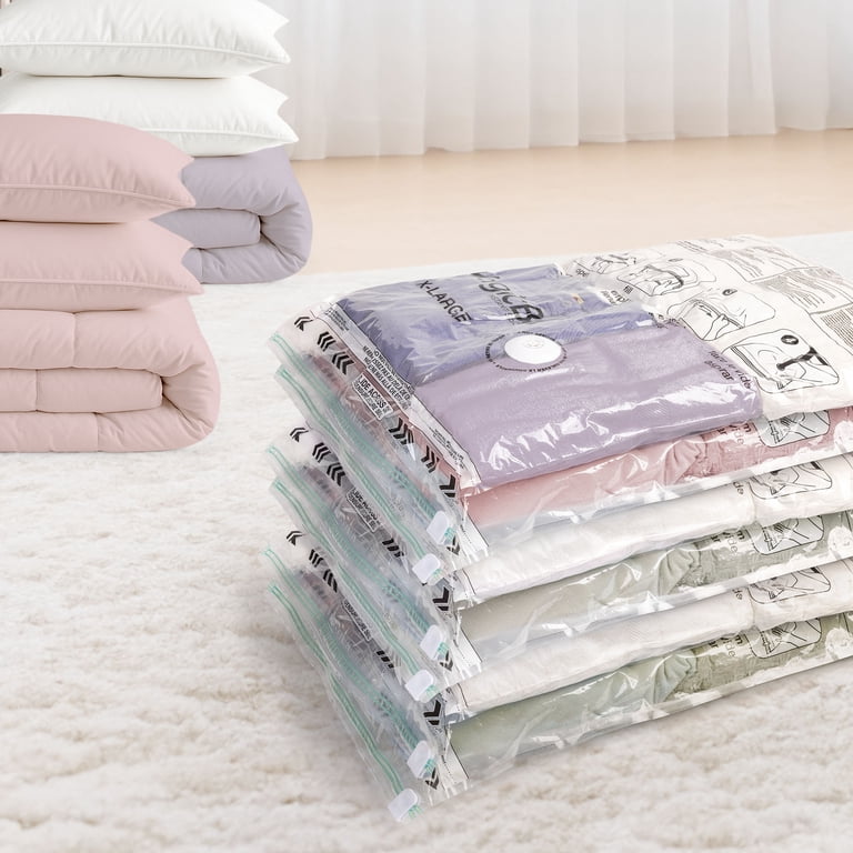 MagicBag X-Large Vacuum Storage Bags, 6 Pack Flat Compression Bags