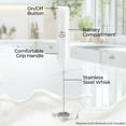 thumbnail image 2 of Zulay Kitchen Milk Frother for Coffee Portable & Compact Handheld Travel Milk Foamer (White), 2 of 8