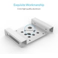 thumbnail image 2 of Hard Disk Bracket 2.5 Inch Optical Drive Hard Disk Holder SSD Solid State Hard Disk Bracket-Silver, 2 of 7
