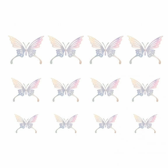 LAMIRO Wall Decor Room Decor 3D Hollow Butterfly Decal Removable Art Wall Sticker Mural Room Decor 12Pcs/Set Home Decor