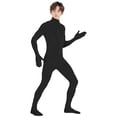 thumbnail image 1 of XXWXYD Combinaison Intégrale pour Enfants à Manches Longues avec Pieds, Col Roulé, Extensible, pour Gymnastique, 1 of 6