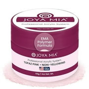 Acrylic Powder for Nails, Super Adhesion Acrylic Nail Powder, Professional Colored Acrylic Nail Powder for Flawless & Beautiful Acrylic Nail Enhancements, Topaz Pink, 4 oz - Joya Mia