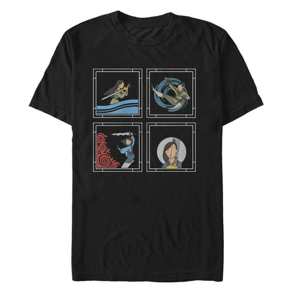 Men's Mulan Simple Story Squares Graphic T-Shirt