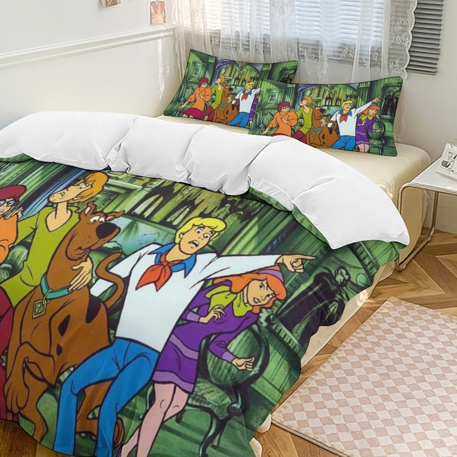 Scooby Doo Bedding Set Anime Bedding Set Cartoon Duvet Cover