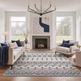 thumbnail image 6 of GENIMO 2'x3' Area Rug, Washable Non Slip Soft Boho Geometric Indoor Door Mat for Entryway Kitchen Laundry Room, Ivory Navy, 6 of 7