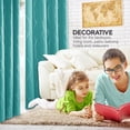 thumbnail image 6 of Deconovo Blackout Curtains Energy Saving, 2 Panels, Turquoise, 42W x 63L Inch, Noise Reducing Thermal Insulated Wave Line Dots Room Darkening, 6 of 9