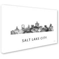 thumbnail image 2 of Trademark Fine Art 'Salt Lake City Utah Skyline WB-BW' Canvas Art by Marlene Watson, 2 of 3