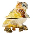 thumbnail image 1 of Owl Trinket Box, Rhinestone Craft Enamel Jewelry Box Craft Owl Ornaments Treasure Collection Box  For Desktop Decorations, 1 of 8