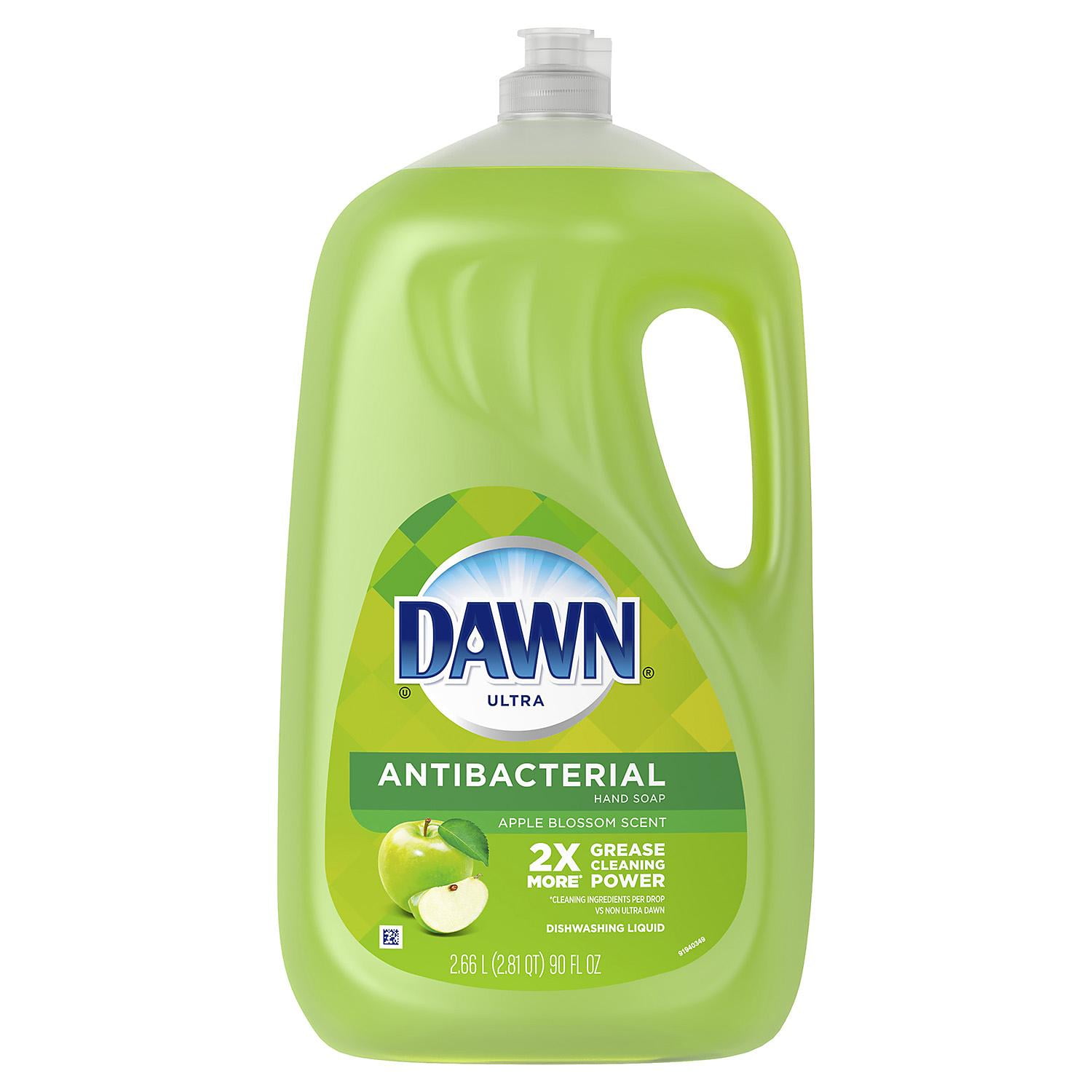 Dawn Antibacterial Hand Soap, Liquid Dish Soap, Apple Blossom Scent (90