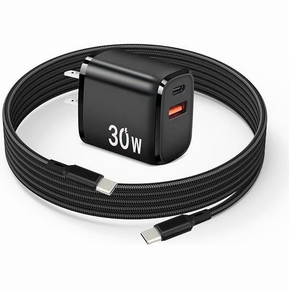 30W PD USB C Fast Charger for DJI Neo, Mini 4K, Mini 2 SE, Mini 4 Pro, Mini 3 Pro, Air 2S, Avata 2 Drones, Dual Port USB   Type C Wall Charger with 6ft C to C Charging Cable for DJI FPV Accessories