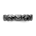thumbnail image 3 of Sterling Silver Black-Plated Hearts Ring, 3 of 5