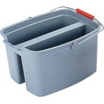 thumbnail image 2 of Rubbermaid Commercial 19 Quart Double Utility Pail 18 x 14 1/2 x 10 Gray Plastic 262888GY, 2 of 2
