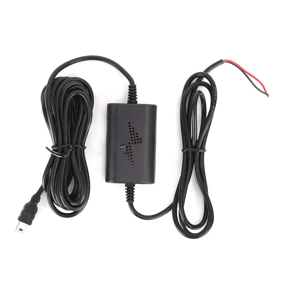 Mini/Micro USB Hard Wire Kit 12V-24V to 5V Hardwire Kit with Low Voltage Protection 13ft Car Dash Camera Charger Power Cord for Dashcam GPS Power Supply Radar Detectors and More Dash Cam Hardwire Kit