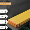 thumbnail image 5 of HarmonyStrings Electric Guitar Square Hard Case w/ Hardware & Lock Yellow with plush lined interior that includes extra neck and bridge padding Large interior storage compartment for accessories, 5 of 8