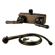 HOWPLUMB RV Motor Home 4" Shower Valve and Handheld Shower - Oil Rubbed Bronze