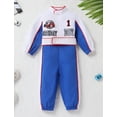 thumbnail image 2 of FYMNSI FYMNSI Toddler Boy Clothes Race Car Driver Costume Suit First Birthday Outfit Boy Baby Romper Jumpsuit, 2 of 9
