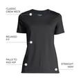 thumbnail image 4 of Lands' End Women's Relaxed Supima Cotton Crew Neck T-Shirt, 4 of 5