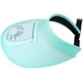 thumbnail image 4 of Azul-28*28cm-Sombrero para el sol para mujer con ventilador USB Sombrero para el sol superior vacío Sombrero ligero con protección solar Sombrero anti-UV ajustable para viajes al aire libre Senderismo, 4 of 5